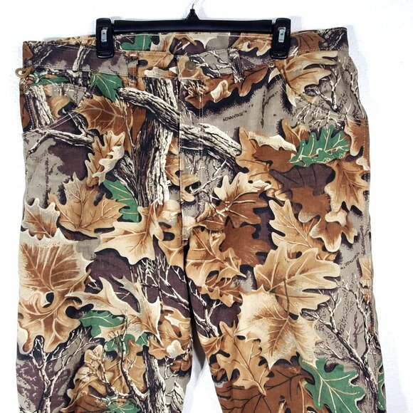Wrangler Rugged Wear Mens Size 40x32 Camo Real Tree Hunting Pants Fleece Lined - Picture 3 of 10